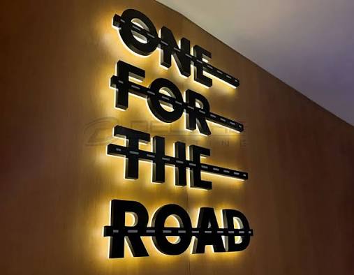 Custom channel letter signage for business premises